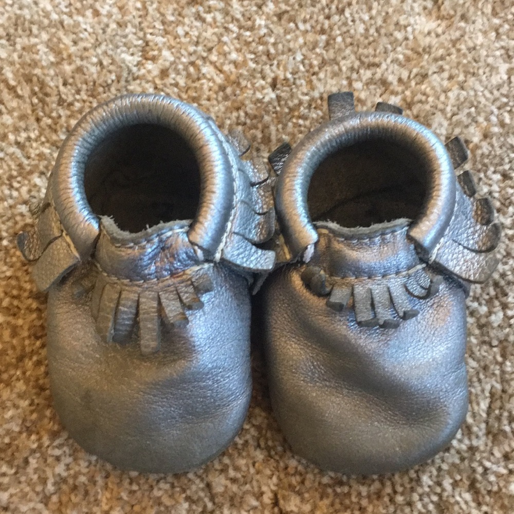 Freshly picked Moccasins. Gun metal